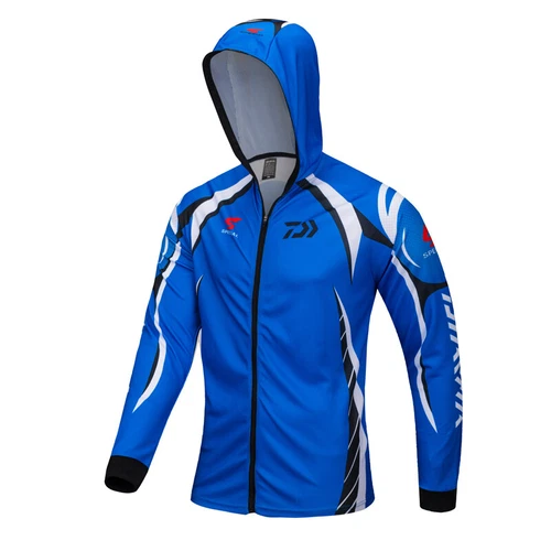 Hombres Pesca Camisas con Capucha Protector Solar Ropa Camisa Secado Rápido Manga Larga Abrigo - Imagen 19 de 30