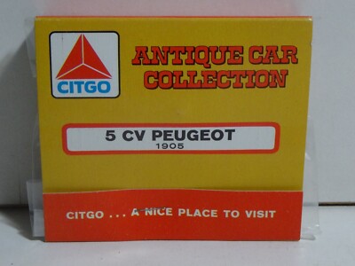 Vintage Citgo Antique Car Collection 7 1905 5 Cv Peugeot Matchbook Model Kit Ebay