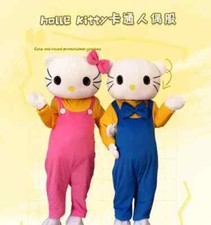 Cartoon cat mascot costume adult character suit