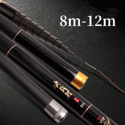 8m 9m 10m 11m 12m Telescopic Fishing Rod Carbon Fiber Stream Pole