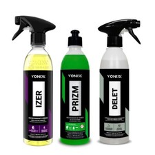 Izer + Prizm + Delet Car Automotive Maintenance Cleaner Remove 3 x 500ml Vonixx