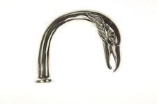 NEW Walking Stick Cane Handle Crook Style Brass w/Nickel Finish Eagle Head