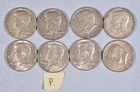 Lot of 8- 1967 Kennedy Half Dollar -Silver 50 Cent Coin Circulated- Phili Mint-3
