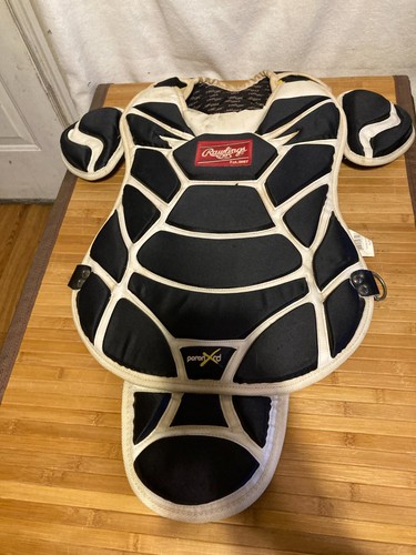 Rawlings CP950XY Youth Baseball Catchers Chest Protector Poron Xrd Black White