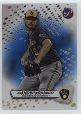 2023 Topps Pristine Blue Refractor 2/75 Brandon Woodruff #130 s1i