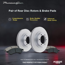 Pair Rear Disc Rotors+Brake Pads 302mm for Volvo V60 155 157 2010-2020