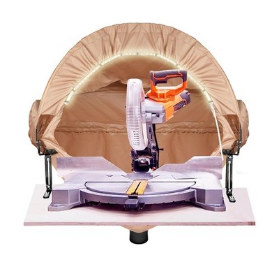 Miter Saw Dust Collection Hood with Light, Dust Solution for Miter Saws, Dust...