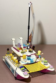 LEGO FRIENDS Sunshine Catamaran (41317) 100% COMPLETE Liam Stephanie Olivia 