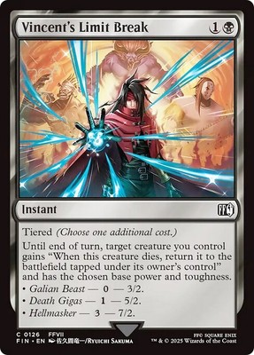 VINCENT'S LIMIT BREAK x4 mtg NM-M Final Fantasy 4 Common