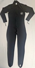 Vintage Body Glove Womens Black Front Half-Zip Wetsuit- Size Medium Swim Surf 