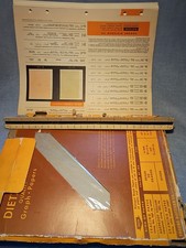 Dietzgen 12" Triangle Ruler 1667-BG made in Germany and Graph Paper made in USA