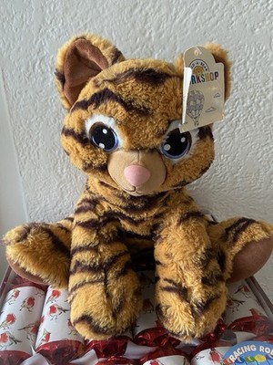 Seltene Build a Bear Tigerjunges gestreifte Katze 15 Zoll Plüsch BAB nicht mehr produziert 2016 Rarität