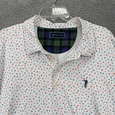 WILLIAM MURRAY Polo Shirt Mens XL S/S PIN HIGH Stretch Golf Casual