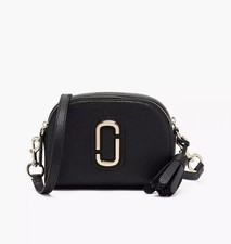 Marc Jacobs The Pebble Shutter Crossbody Dual Top Zipper Black