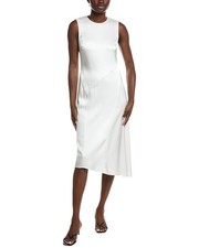Theory Angled Seam Midi Dress Women's