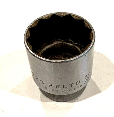 Proto Professional 7/8'' Shallow Socket 3/8'' Drive 12 Point 5228 USA