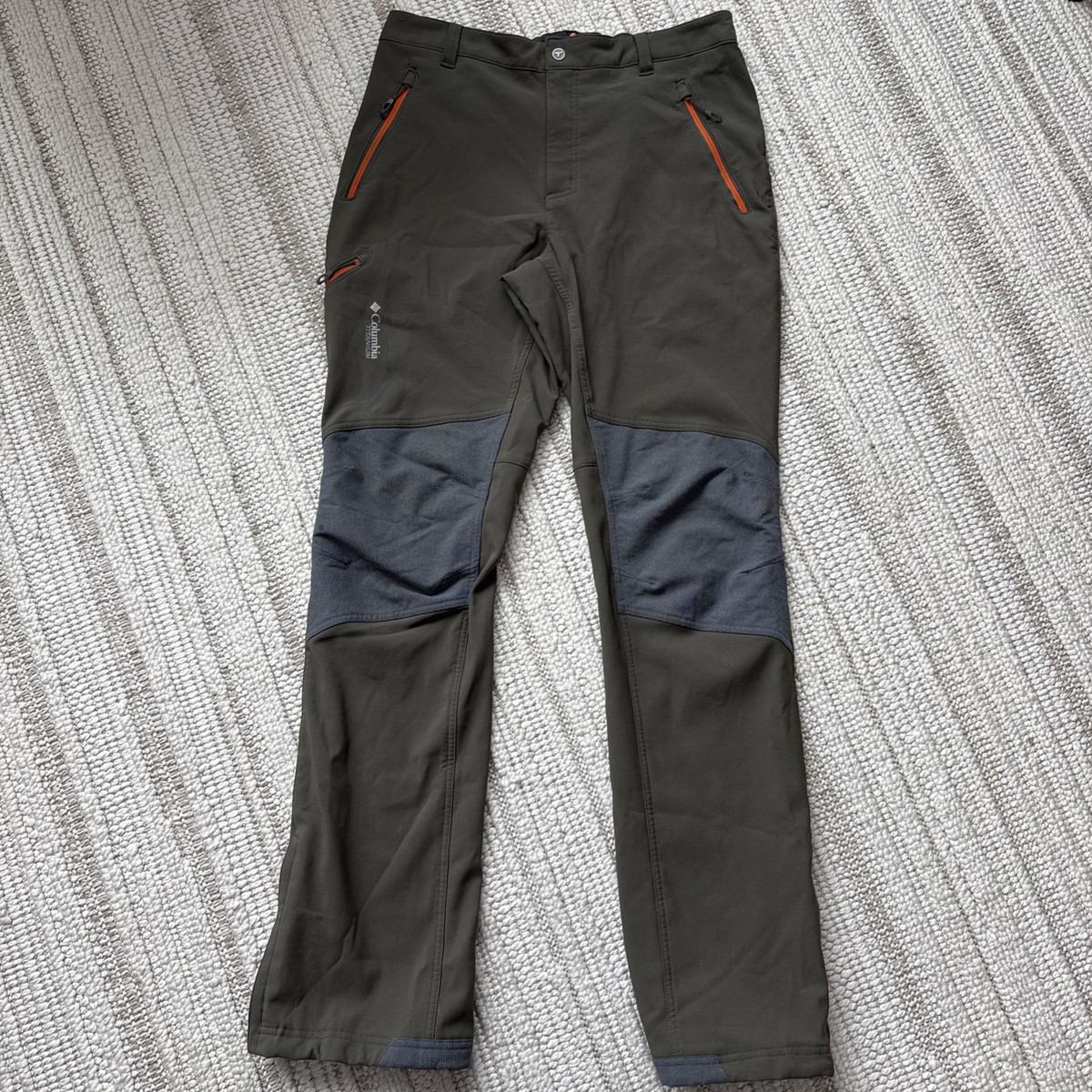 Columbia Titanium Titan Ridge II Omni-Heat Pants Men's 34x34 Green