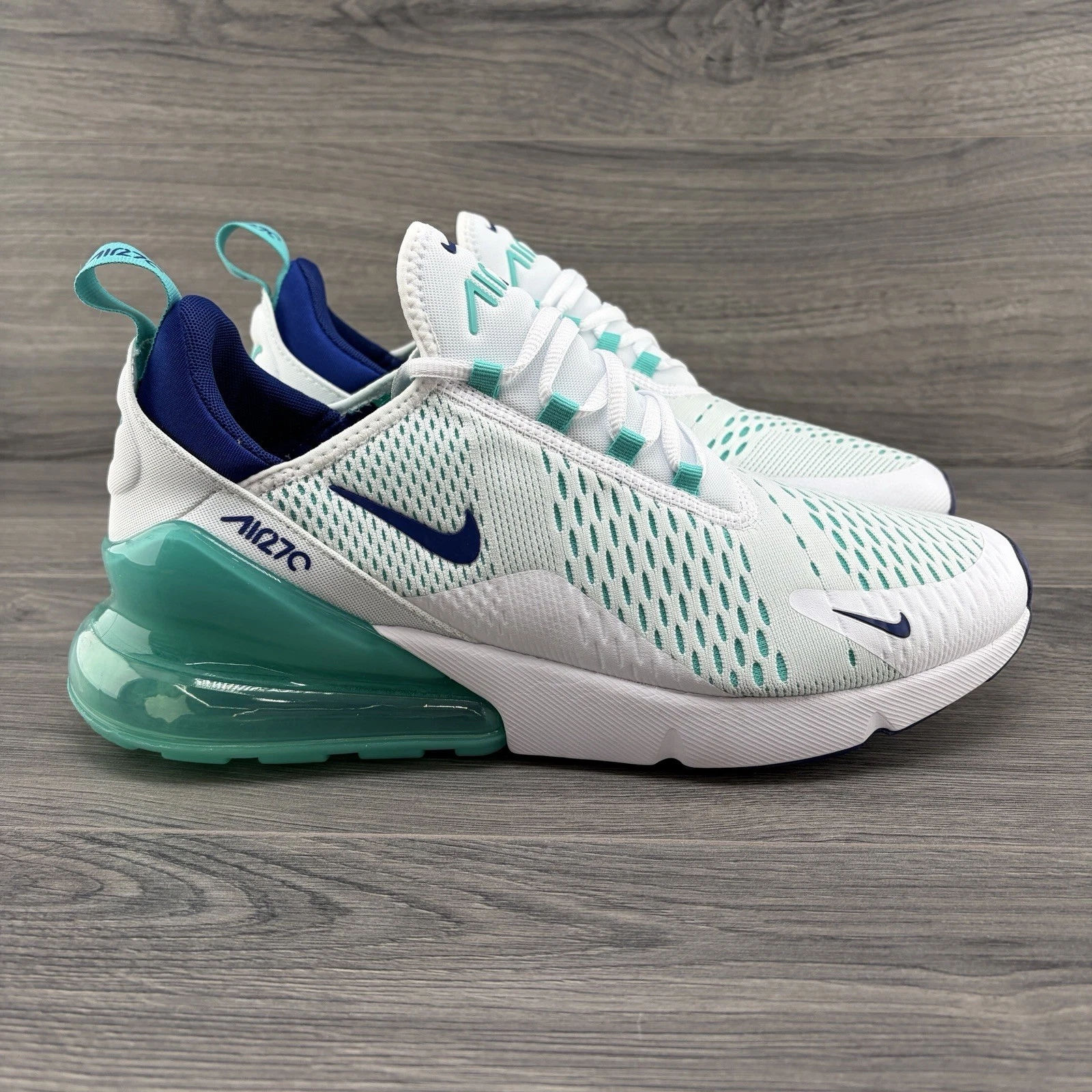 Nike Air Max 270 Size 10 Mens Hyper Jade White Running Shoes