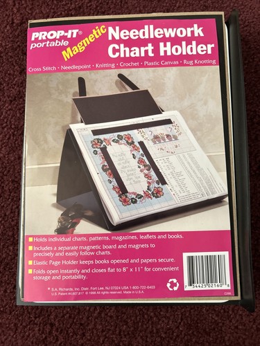 PROP-IT® Portable Magnetic Needlework Pattern Holder OPEN 📦 Plus EXTRAS!!!