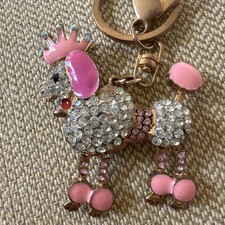 Vintage Keychain Poodle Dog Moves Legs And Head Move