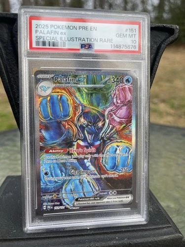 Pokémon TCG Palafin EX PSA 10 Prismatic Evolutions Sir English Card 151/131