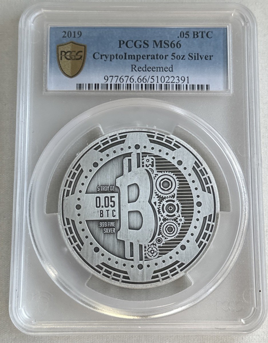 2019 CryptoImperator .05 “Gearing” Bit Coin /21 - PCGS - Peeled - BTCC  Casascius | eBay