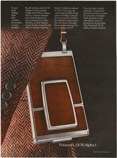 Vintage Print Ad Polaroid SX-70 Alpha 1 Land Camera - Dec 1977