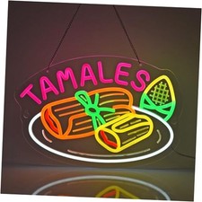 Tamales Neon Sign, Neon Lights Hanging Wall Art Decoration for Business