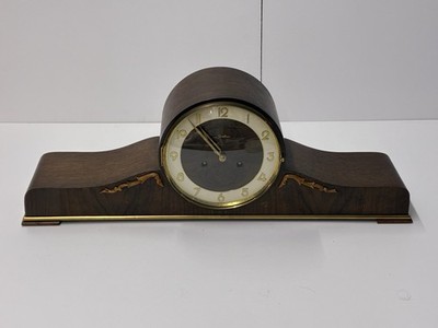 Mauthe Buffetuhr Kaminuhr Vintage 1950/60 Ausziehbar Messing Zifferblätter Uhr