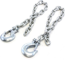 Cadena de seguridad de 3/8 pulgadas X 35 pulgadas para remolque con gancho deslizante 17.000 lb
