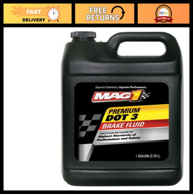 High-Performance DOT3 Brake Fluid - 1 Gallon, Superior Safety & Reliability