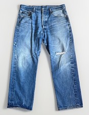Vintage 2002 Levi's 501XX Jeans Mens 36x32  36x28 Button Fly Straight Leg Y2K