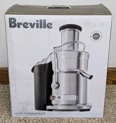 Breville Fountain Elite 1000W Electric Juicer - 800JEXL/B *NIB* Stainless Steel