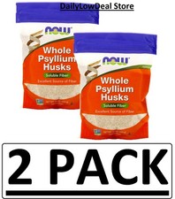 2 PACK - Now Foods Whole Psyllium Husks, 16 oz Total 32 oz Fiber