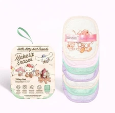 Original MakeUp Eraser Hello Kitty & Friends Glamping 7 Day Set & Laundry Bag