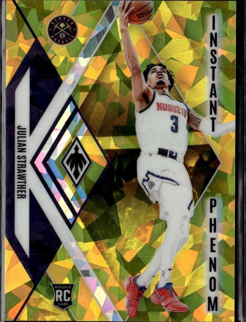 2023-24 Panini Phoenix #6 Julian Strawther Instant Phenom Yellow Ice #/175