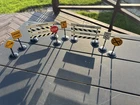 Vintage Tonka Pressed Steel Hiway Construction Toy Truck Road Signs