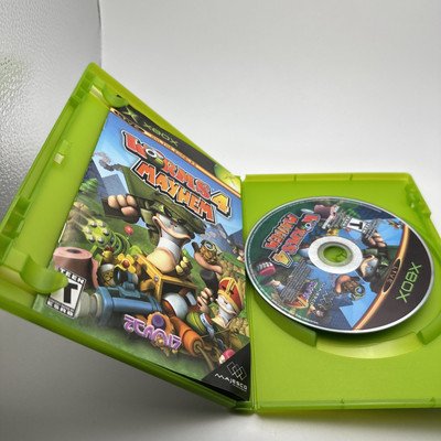 Worms 4 Mayhem Xbox Game Live Enabled  2005 Manual Scratched