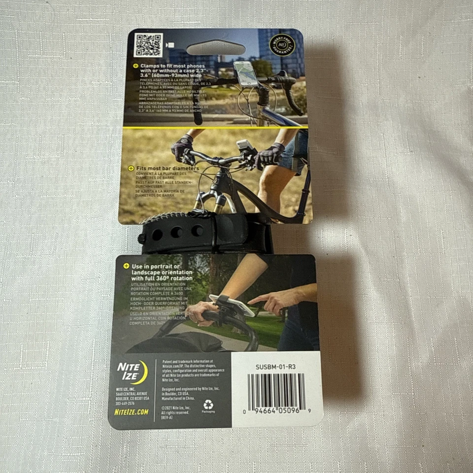 Nite Ize Squeeze Rotating Smartphone Phone Bar Mount Bike Bicycle Stroller NEW - Image 4 of 4