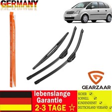Scheibenwischer Vorne + Hinten Passend Für OPEL MERIVA A X03 BJ 2003 - 2010