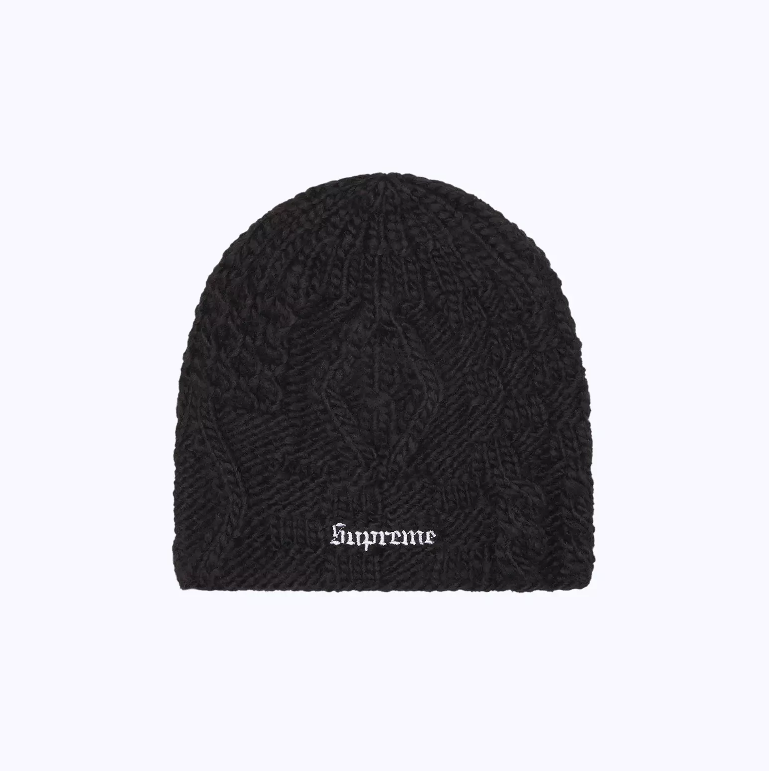 Bonnet tricot Supreme Block   Noir   NEUF