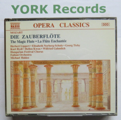 MOZART - Die Zauberflote HALASZ / LIPPERT / NORBERG-SCHULZ - Ex 2 CD Set Naxos