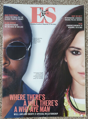ES Magazine CHERYL COLE WILL.I.AM OSCAR PISTORIUS RITA ORA 31 August 2012