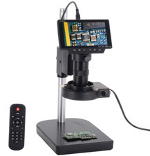 16MP LCD Screen Digital Microscope HDMI USB Wi-Fi Video 100X C-mount Camera Lens