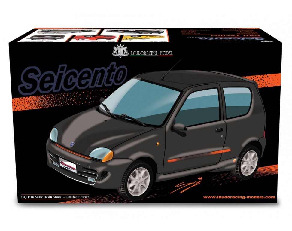 LAUDORACING-MODELS 1/18 Fiat Seicento Sporting Abarth 1998 LM170B
