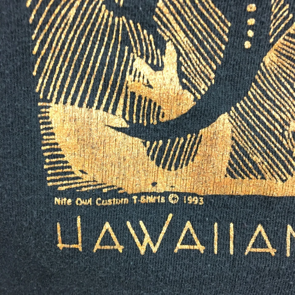 Camiseta sin mangas vintage Hawaiian Wildlife grande adulto negra lagarto sin mangas para mujer L Foto 3 de 4