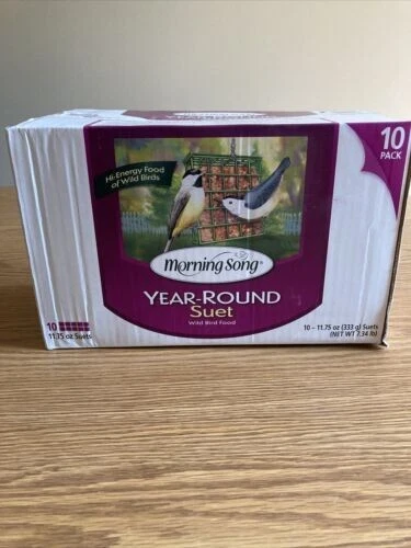 10 Suet's) "Morning Song" Year Round Suet bird food. 11.75 oz. **Cheap**