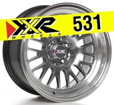 Xxr 531 16x8 4x100 4x114.3 0 Chromium Black Wheels Set Of 4