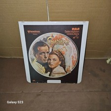 Casablanca RCA SelectaVision VideoDisc CED Movie Bogart Bergman Vintage