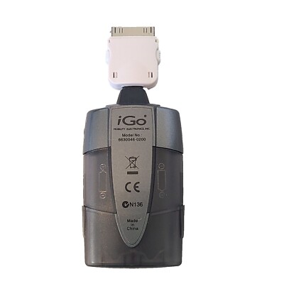 iGo Battery Powered Portable charger w/ A61 Tip Apple Samsung 6630046-02200